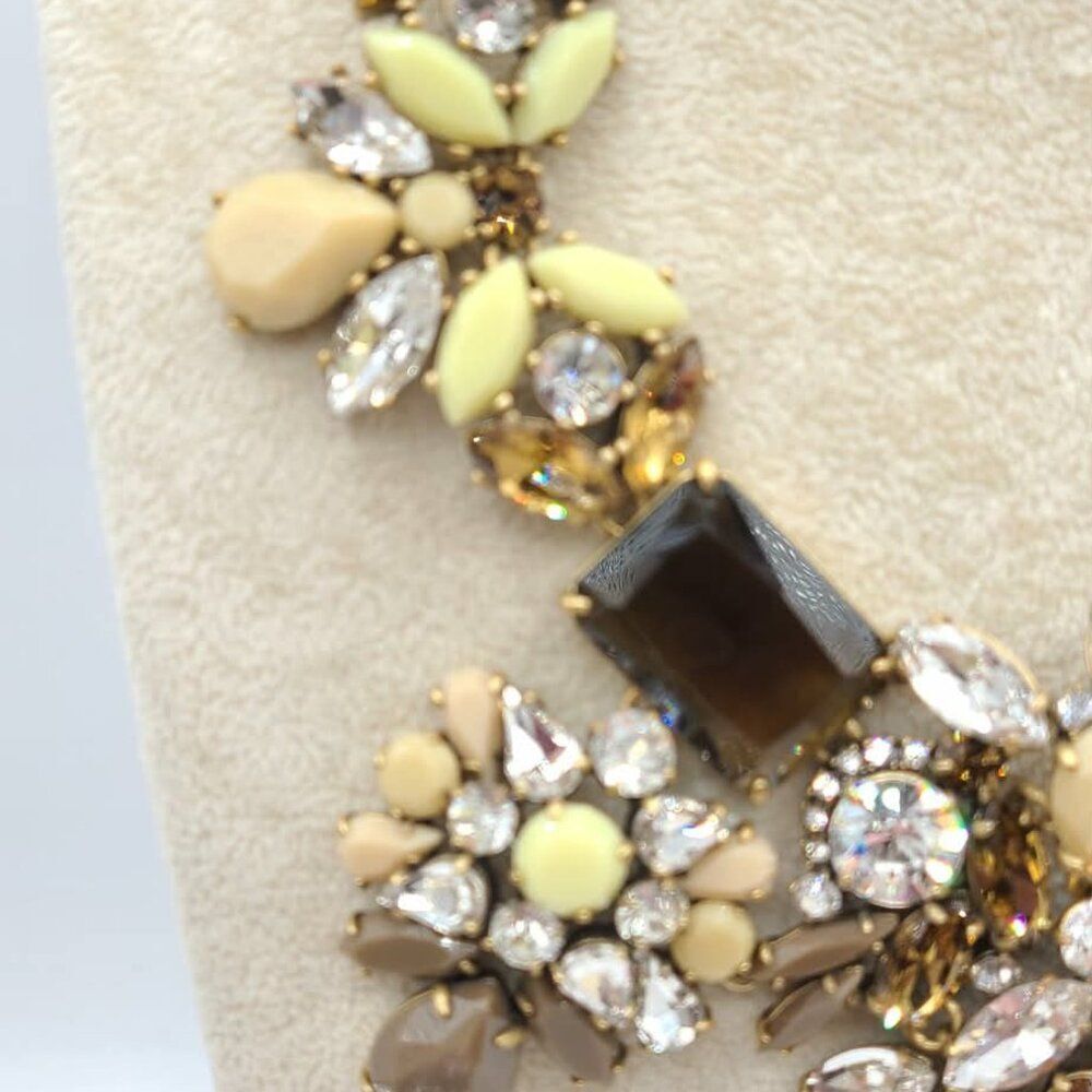 J Crew Heavy Chunky Crystal Resin Multicolor WOWZER Necklace - Picture 16 of 16